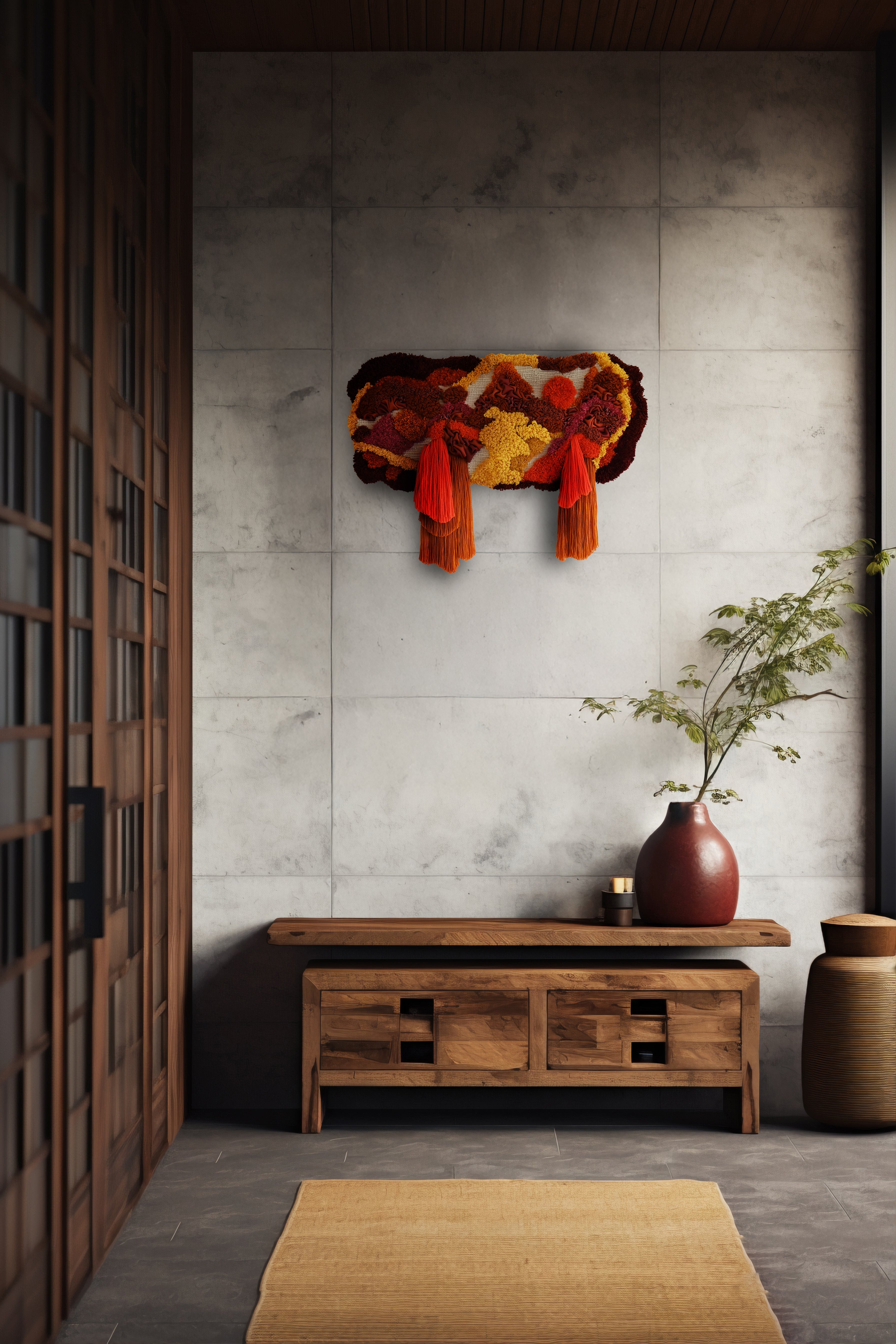 Longevity Fibre Art with Leather 