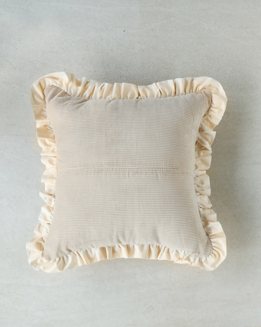 Square light peach throw cushion Gentle Touch 53x53 cm — decorative home accent.