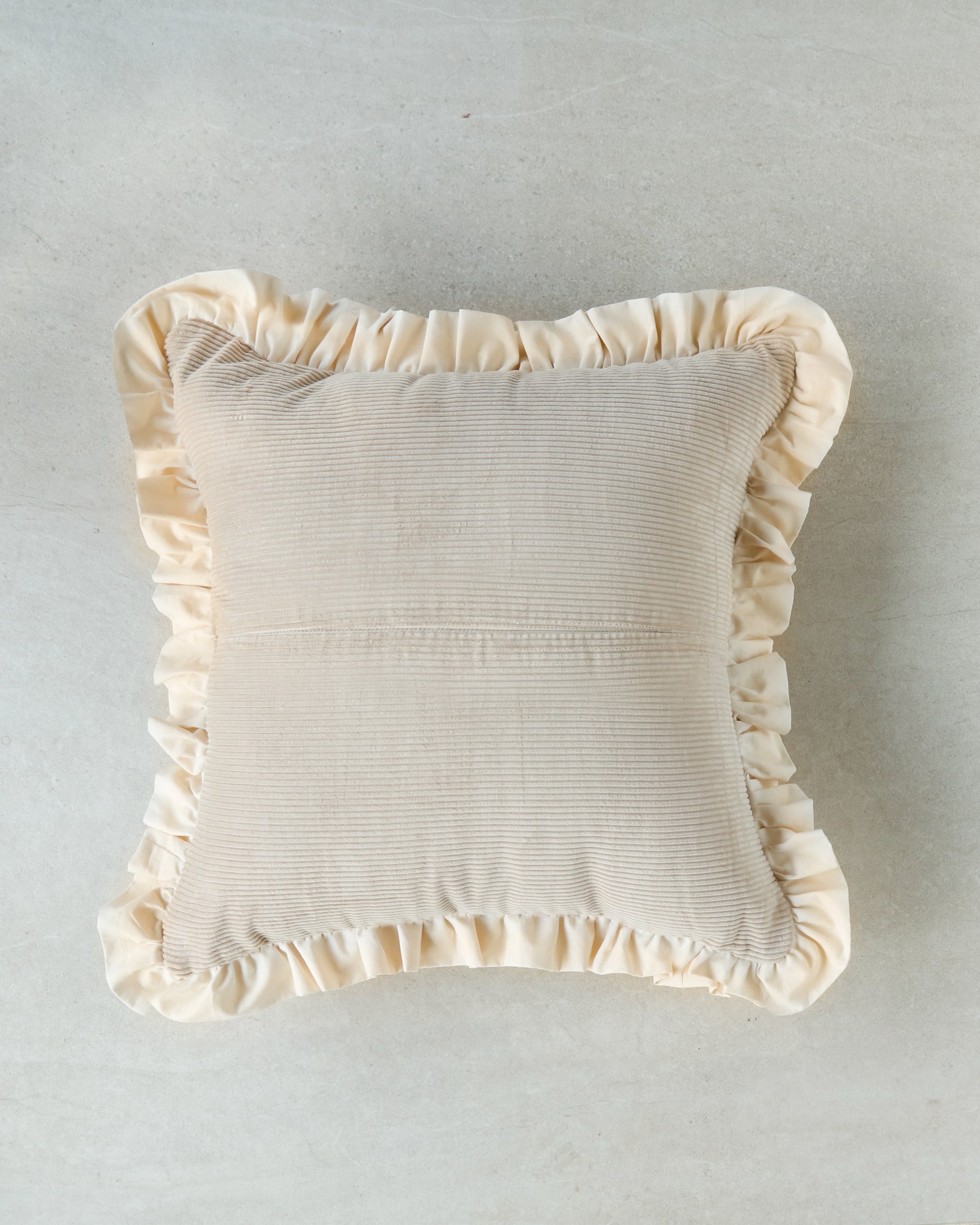 Square light peach throw cushion Gentle Touch 53x53 cm — decorative home accent.