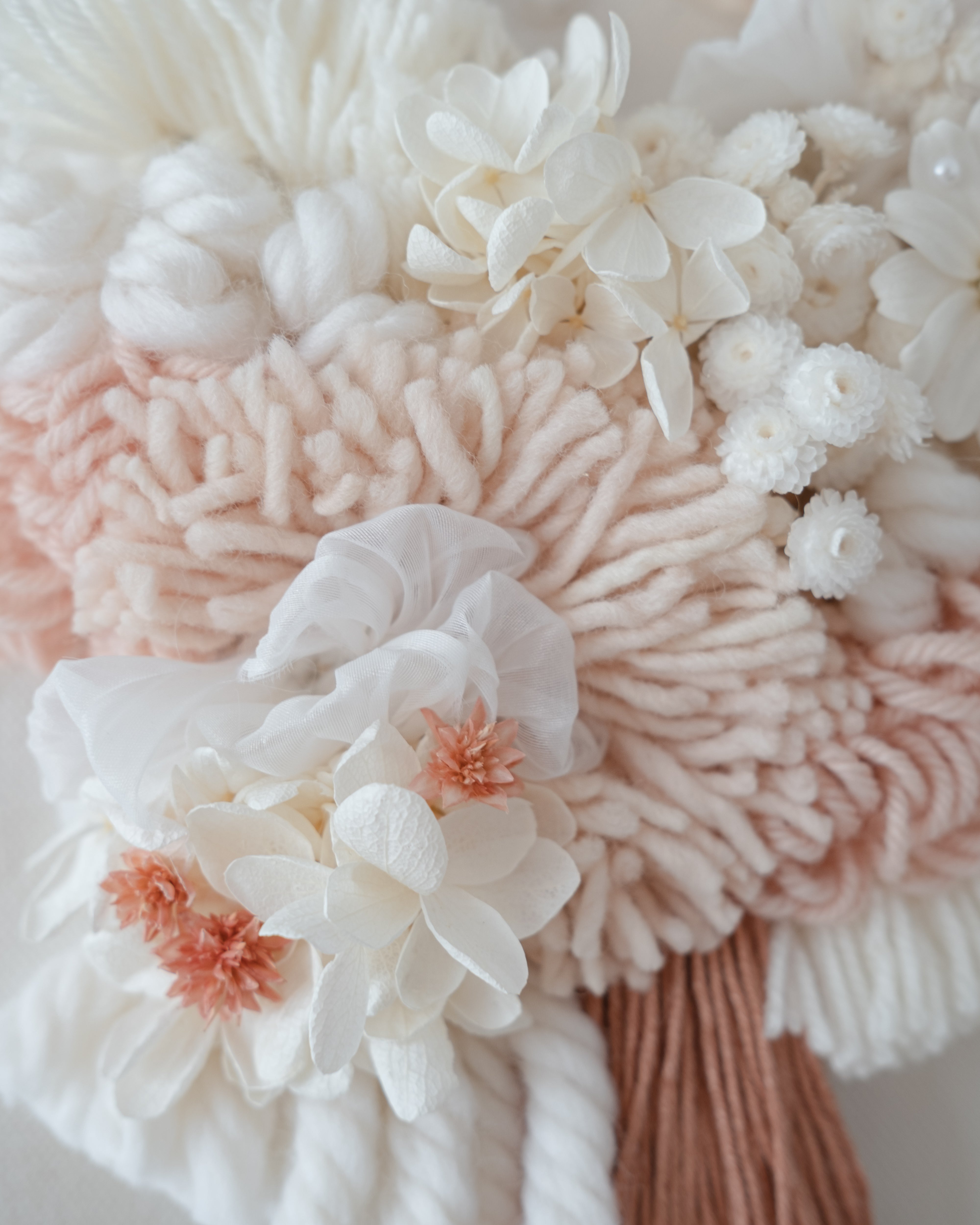 Blushing Blooms Mini Fibre Art - Believe