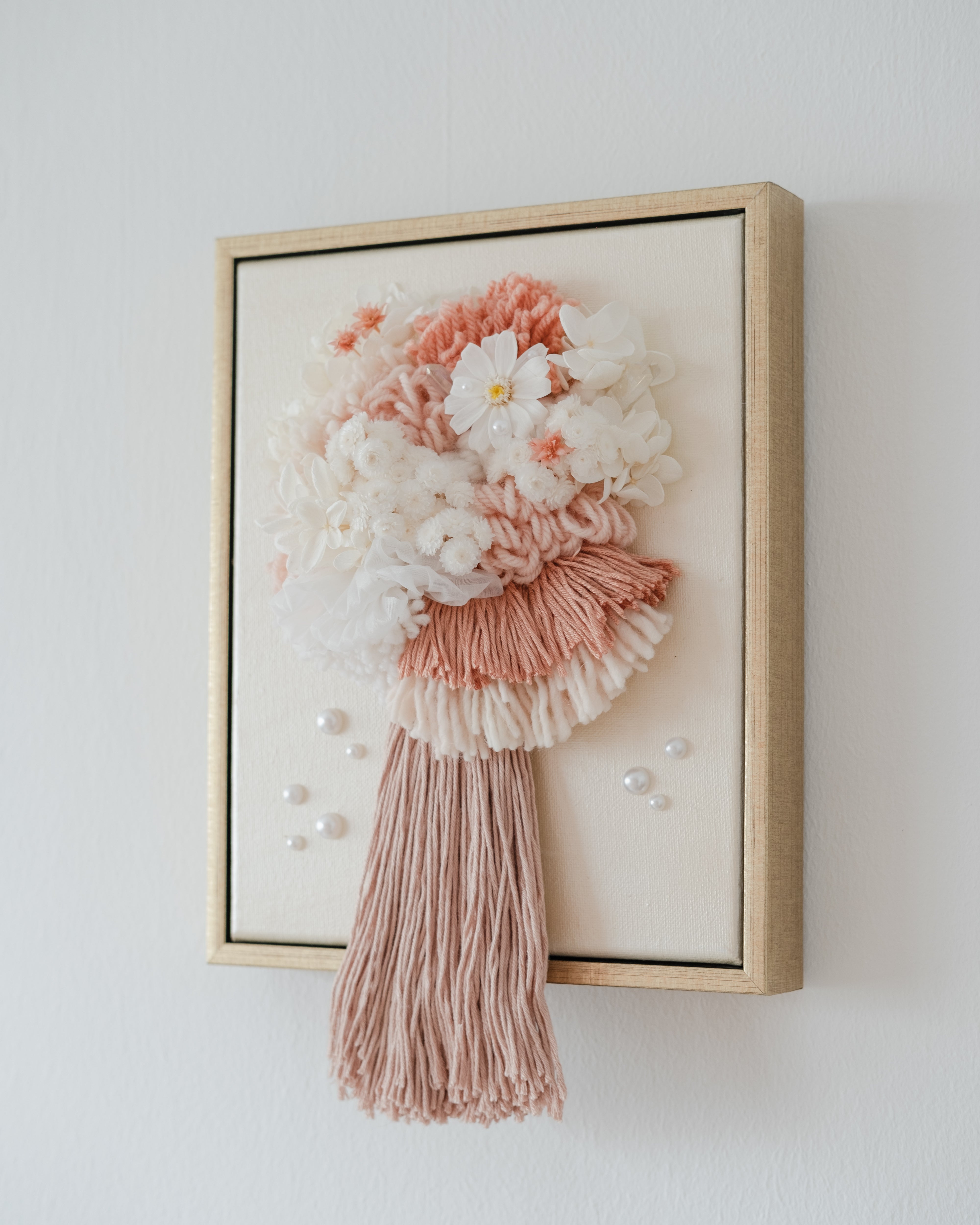 Blushing Blooms Mini Fibre Art - Breathe
