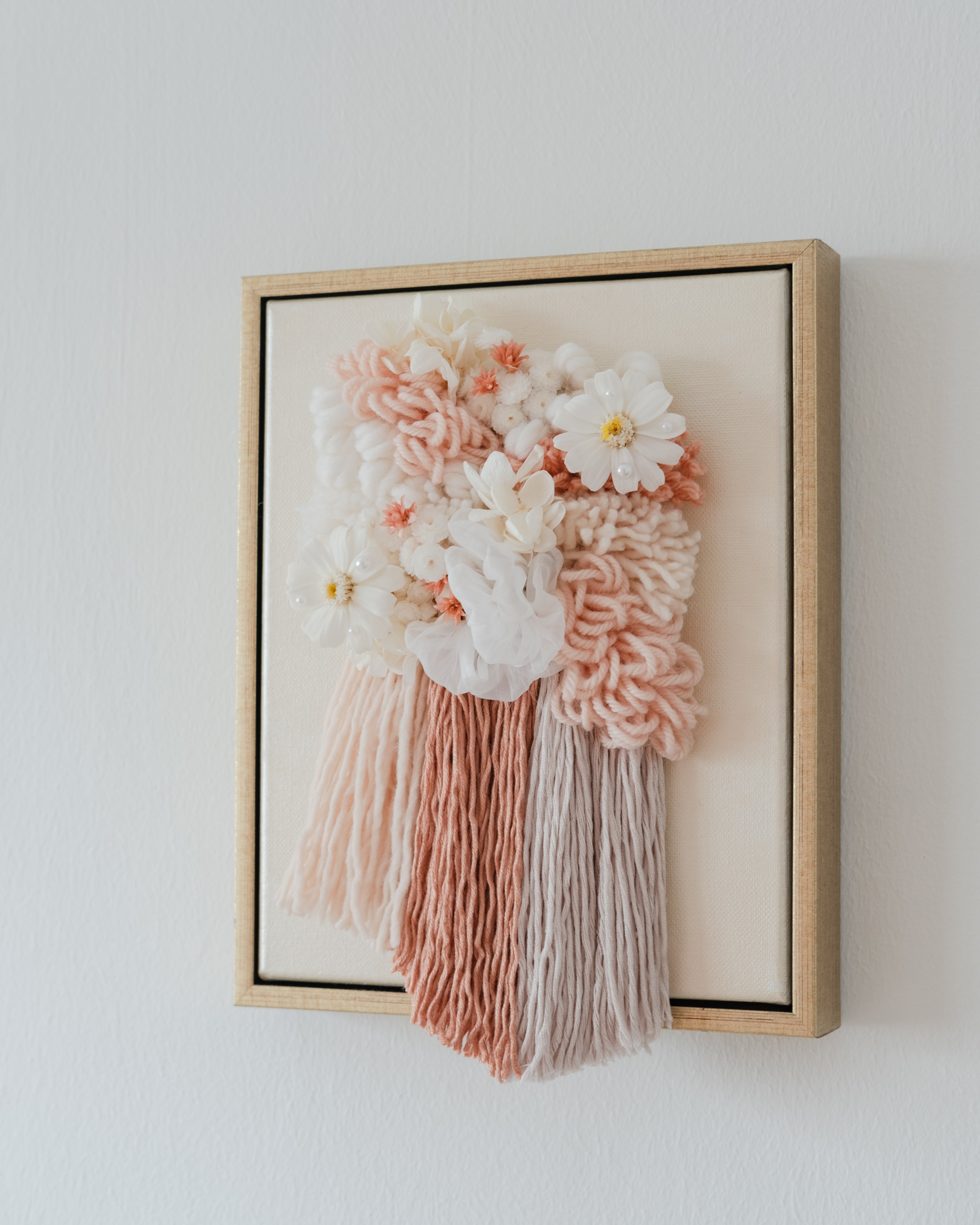 Blushing Blooms Mini Fibre Art - Brilliance