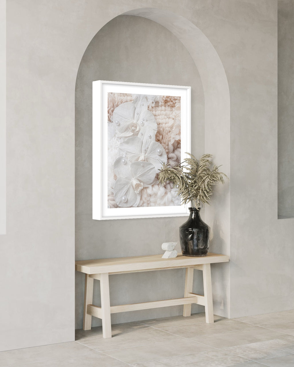 Abstract line‑art print Sensory Fine Art Prints N 1 on neutral wall for modern decor.